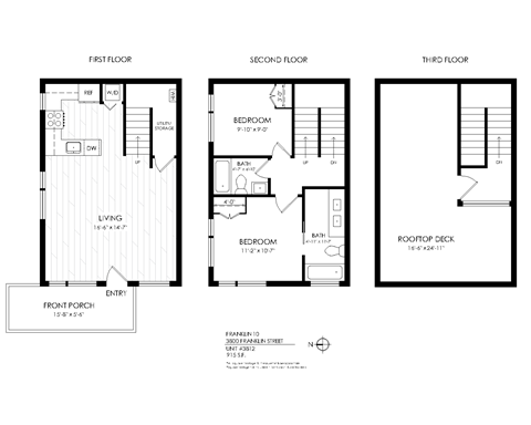 Franklin 10 2 Bedroom 2 Bathroom Floorplan
